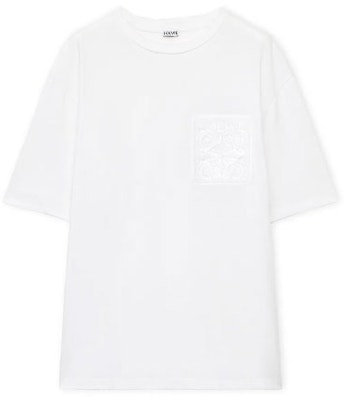 LOEWE Baju-T Sulaman Grafik Longgar Leher Bulat Lengan Pendek. H526Y22XAT-1100 Order LOEWE Baju-T Sulaman Grafik Longgar Leher Bulat Lengan Pendek. H526Y22XAT-1100