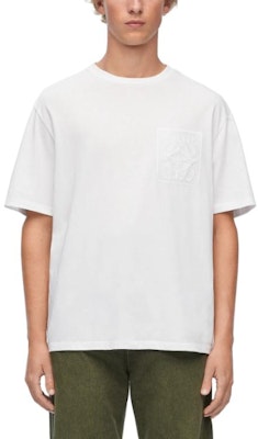 LOEWE Baju-T Sulaman Grafik Longgar Leher Bulat Lengan Pendek. H526Y22XAT-1100 Shop LOEWE Baju-T Sulaman Grafik Longgar Leher Bulat Lengan Pendek. H526Y22XAT-1100