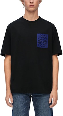 LOEWE Baju-T Sulaman Grafik Longgar Leher Bulat Lengan Pendek. H526Y22XAT-1100 1