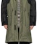 Sizing LOEWE Green Colorblock Zip-Up Hooded Long-Sleeve Loose Jacket. H2101151NU