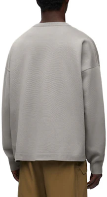 LOEWE Abu-Abu Sweater Rajut Logo Intarsia Lengan Panjang dengan Kantong H526Y14KDK-1527 Shop LOEWE Abu-Abu Sweater Rajut Logo Intarsia Lengan Panjang dengan Kantong H526Y14KDK-1527