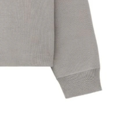 LOEWE Abu-Abu Sweater Rajut Logo Intarsia Lengan Panjang dengan Kantong H526Y14KDK-1527 Sizing LOEWE Abu-Abu Sweater Rajut Logo Intarsia Lengan Panjang dengan Kantong H526Y14KDK-1527