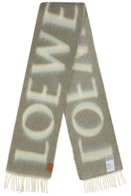 LOEWE 多色流蘇羊毛圍巾 F811257X031131 Shop LOEWE 多色流蘇羊毛圍巾 F811257X031131