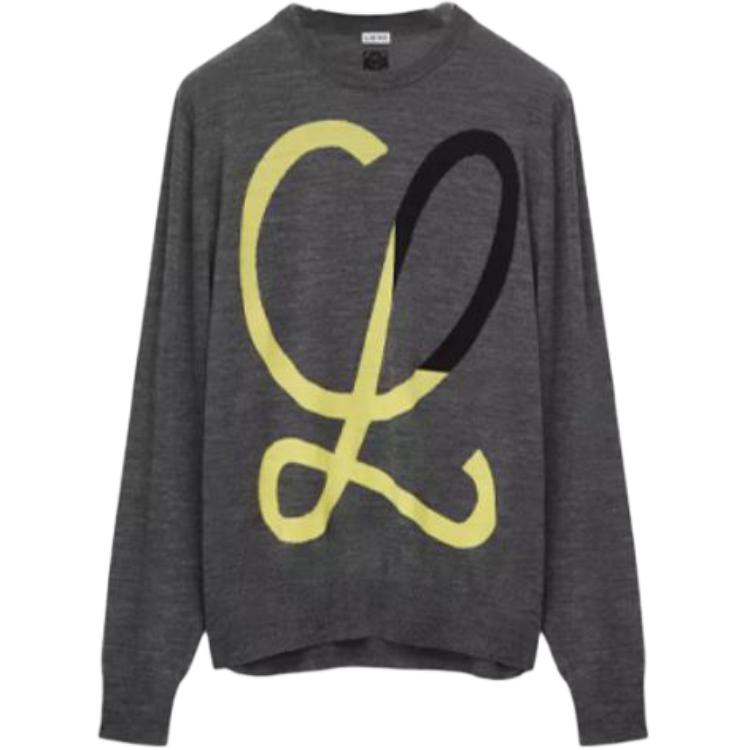 LOEWE  Patterned Knit Crewneck Long Sleeve Sweater. H526Y14KDJ-1145