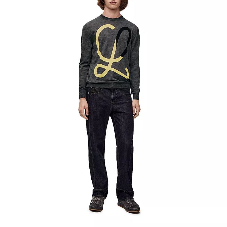 Lookbook LOEWE 格紋針織長袖圓領毛衣 H526Y14KDJ-1145