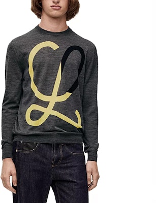 LOEWE Patterned Knit Crewneck Long Sleeve Sweater. H526Y14KDJ-1145 Shop LOEWE Patterned Knit Crewneck Long Sleeve Sweater. H526Y14KDJ-1145