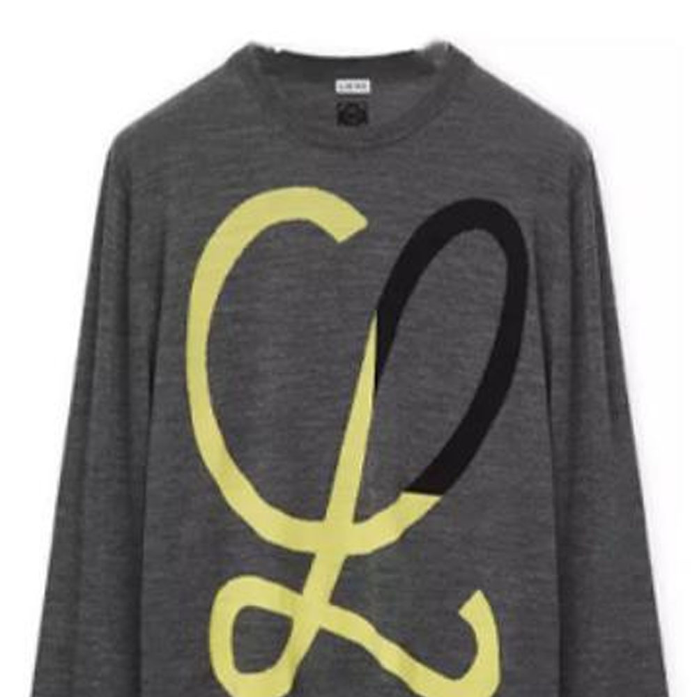 Details for LOEWE 格紋針織長袖圓領毛衣 H526Y14KDJ-1145