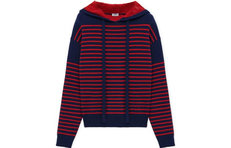 LOEWE  Red Double-Layer Jacquard Knit Sweater Casual Wear H526Y14KGH-5114