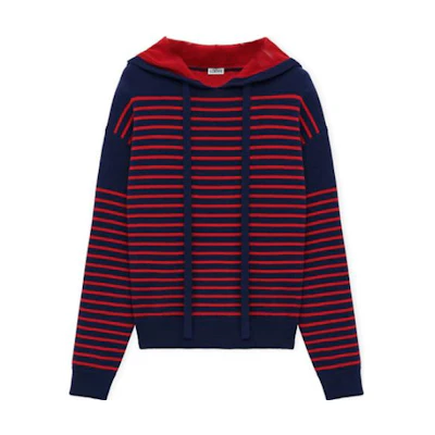 LOEWE Red Double-Layer Jacquard Knit Sweater Casual Wear H526Y14KGH-5114