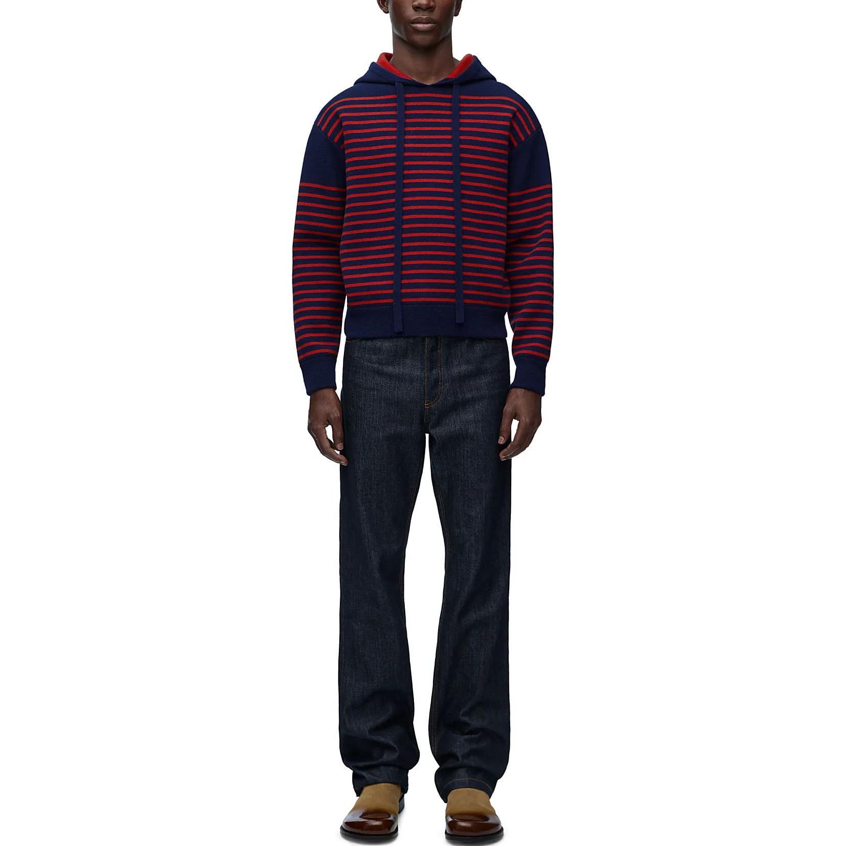 Lookbook LOEWE 红色双层提花针织毛衣休闲装 H526Y14KGH-5114