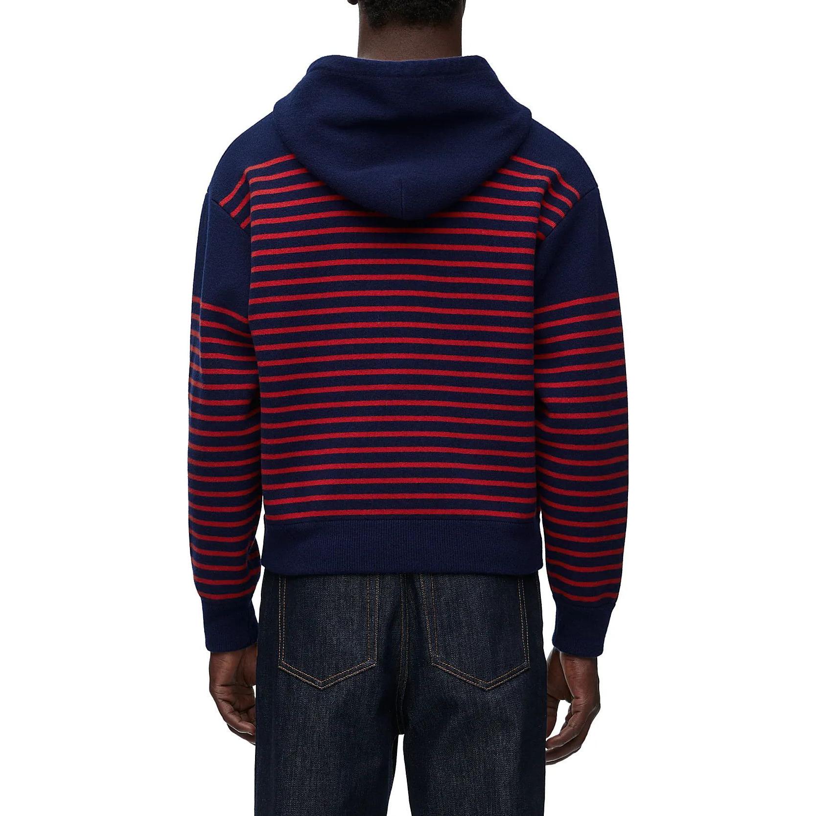 Shop LOEWE 红色双层提花针织毛衣休闲装 H526Y14KGH-5114