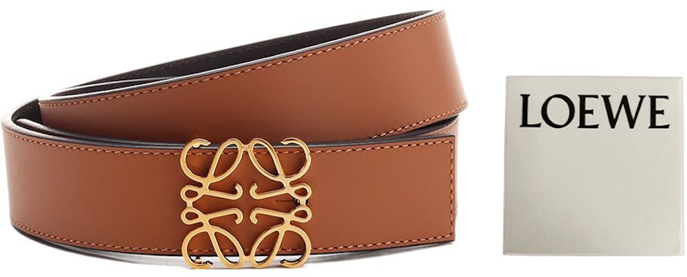 LOEWE 双面皮带 带标志性扣环 棕色/黑色 3.5厘米. E619Z20X032544 Order LOEWE 双面皮带 带标志性扣环 棕色/黑色 3.5厘米. E619Z20X032544