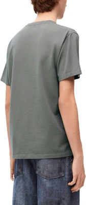 LOEWE Silver Crew Neck Short Sleeve T-Shirt with Letter Print. H526Y22XA4-9370 Purchase LOEWE Silver Crew Neck Short Sleeve T-Shirt with Letter Print. H526Y22XA4-9370