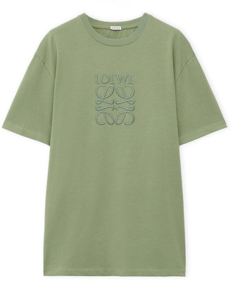 Camiseta LOEWE Slim Fit Cuello Redondo con Logo en Verde Caqui. H526Y22XB8-1889 Buy Camiseta LOEWE Slim Fit Cuello Redondo con Logo en Verde Caqui. H526Y22XB8-1889