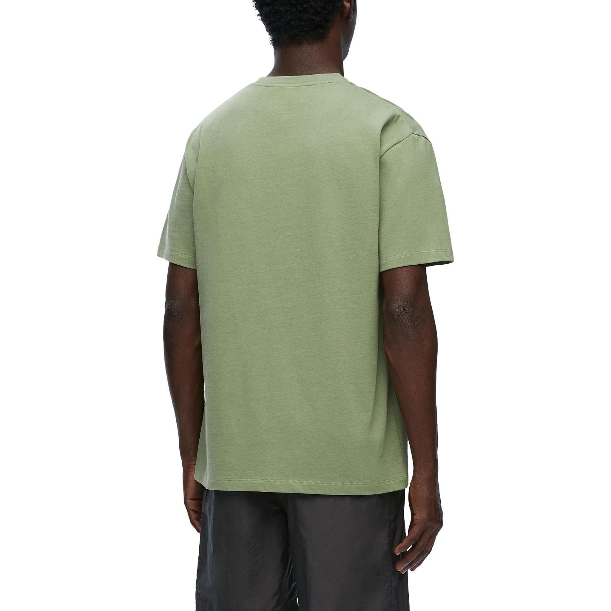 Purchase Camiseta LOEWE Slim Fit Cuello Redondo con Logo en Verde Caqui. H526Y22XB8-1889