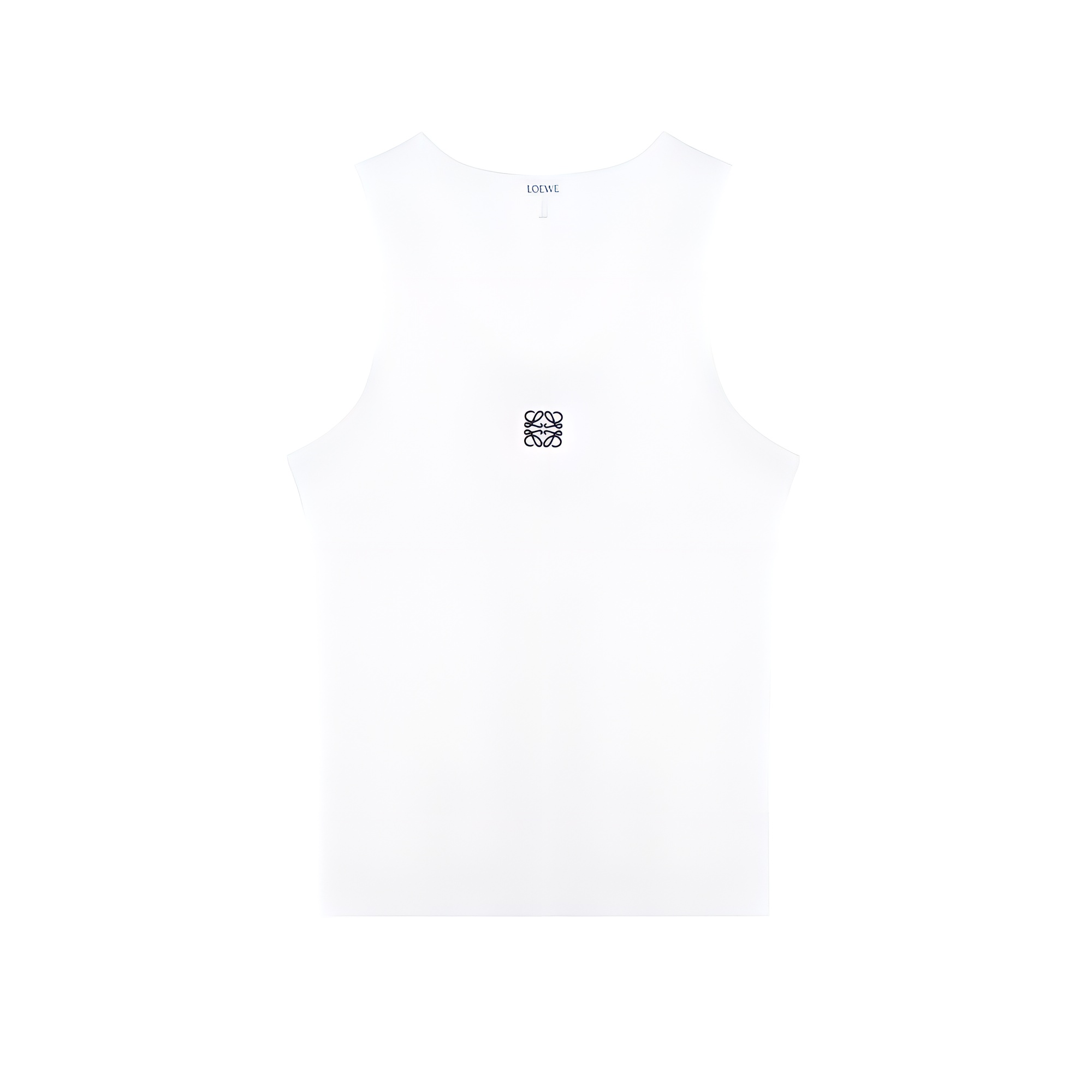 LOEWE  Slim Fit Graphic Print Sleeveless Tank Top in White. H526Y23X40-2100