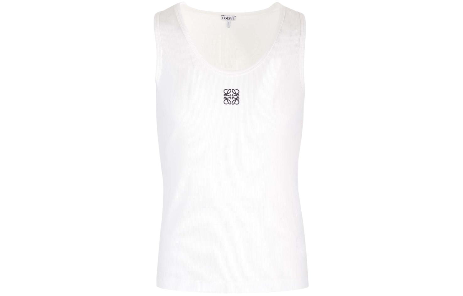 Order LOEWE Camiseta Sin Mangas Estampada Slim Fit Blanca. H526Y23X40-2100