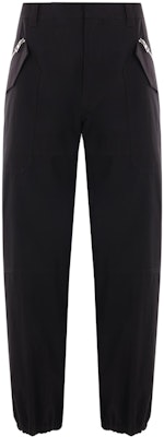 LOEWE Seluar Kargo Hitam Solid Mid-Rise Straight-Fit. H526Y04WE3-1100 Order LOEWE Seluar Kargo Hitam Solid Mid-Rise Straight-Fit. H526Y04WE3-1100