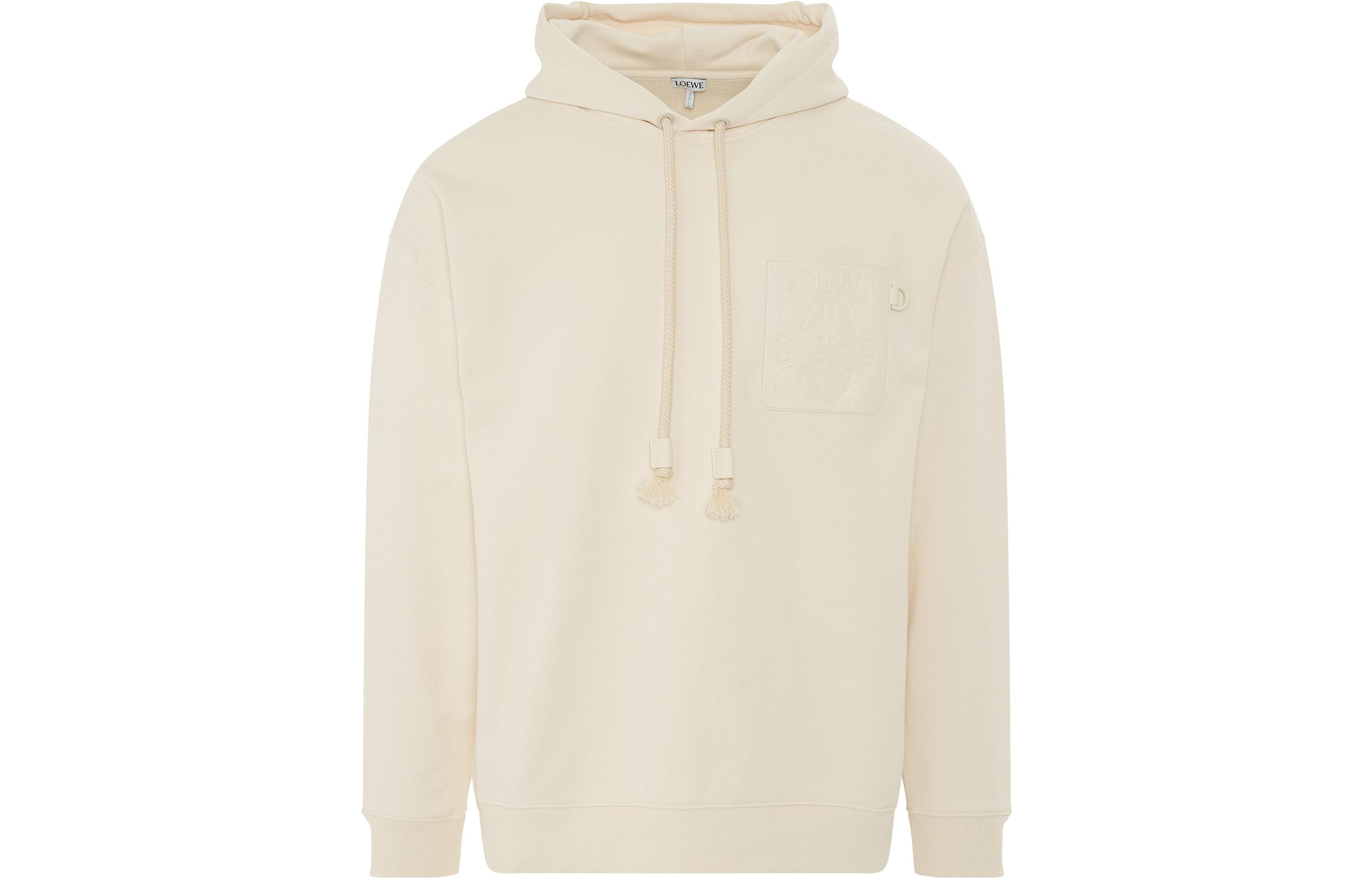 LOEWE  Solid Color Loose Fit Hoodie Long Sleeve - Gray White H526Y25X31-2021 圖 2