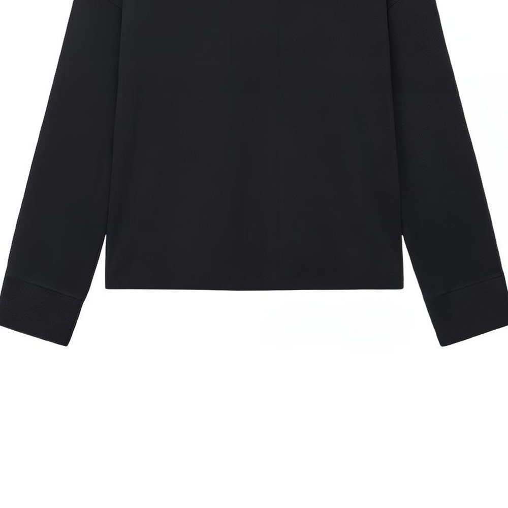 Sizing LOEWE 素色寬鬆版長袖黑色T恤 H526Y22XAY-1100