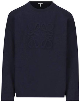 LOEWE 纯色宽松圆领长袖卫衣 海军蓝 H526Y14KEE-5110 Buy LOEWE 纯色宽松圆领长袖卫衣 海军蓝 H526Y14KEE-5110