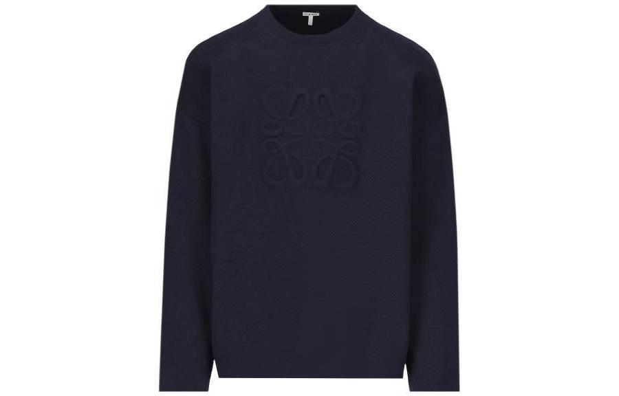 Order LOEWE 纯色宽松圆领长袖卫衣 海军蓝 H526Y14KEE-5110