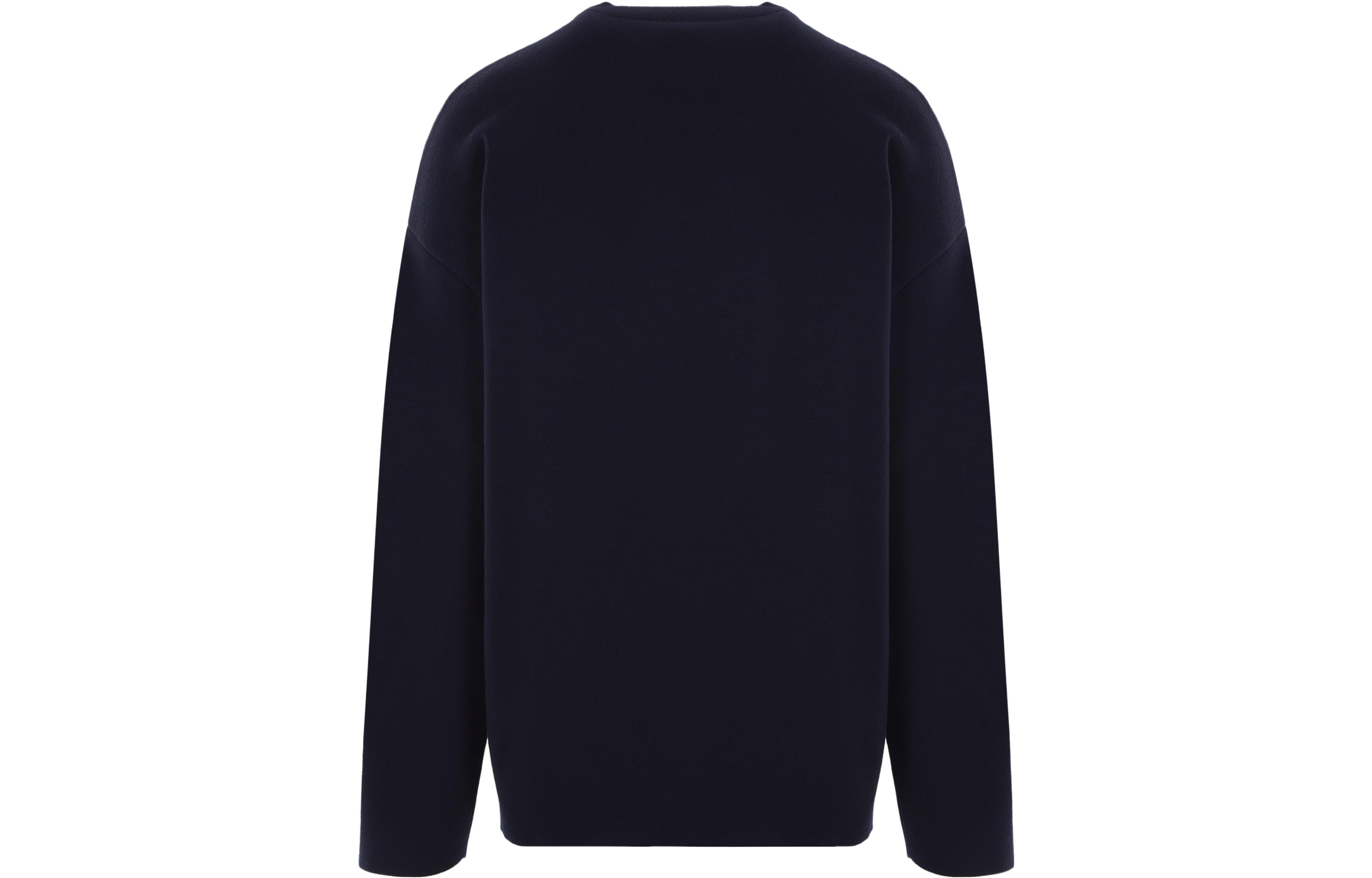 Lookbook LOEWE 纯色宽松圆领长袖卫衣 海军蓝 H526Y14KEE-5110