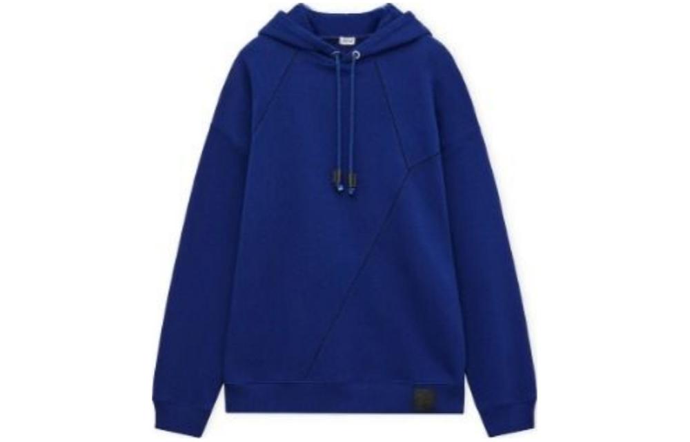 LOEWE  Solid Color Oversized Hoodie with Drawstring in Blue. H526Y25J26-5160 圖 2