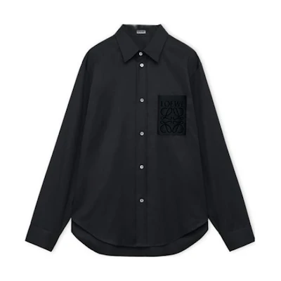 LOEWE Solid Color Single-Breasted Casual Long-Sleeve Shirt H526Y05X46-1100