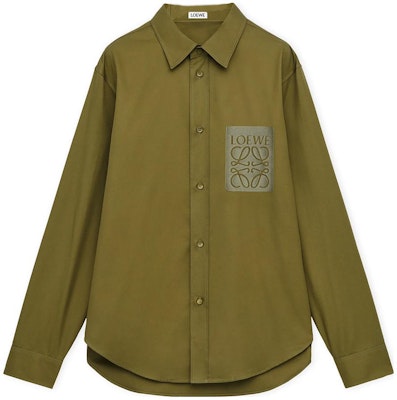 LOEWE 素色單排扣休閒長袖襯衫 H526Y05X46-1100 6