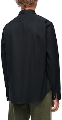 LOEWE 素色單排扣休閒長袖襯衫 H526Y05X46-1100 1