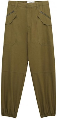 LOEWE Solid Color Zipper Cargo Jogger Pants Green H526Y04WE3-8967 Buy LOEWE Solid Color Zipper Cargo Jogger Pants Green H526Y04WE3-8967