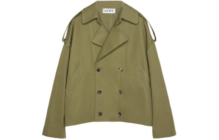 Order LOEWE Jaket Lengan Panjang Double-Breasted SS24 - Kimchi Green. H526Y02X12-7966