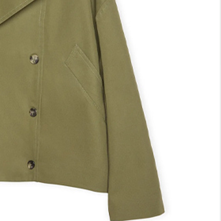 Details for LOEWE Jaket Lengan Panjang Double-Breasted SS24 - Kimchi Green. H526Y02X12-7966