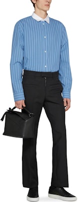 LOEWE 條紋鈕扣襯衫 淺藍 長袖 翻領款式 H526Y05X26-5900 Purchase LOEWE 條紋鈕扣襯衫 淺藍 長袖 翻領款式 H526Y05X26-5900