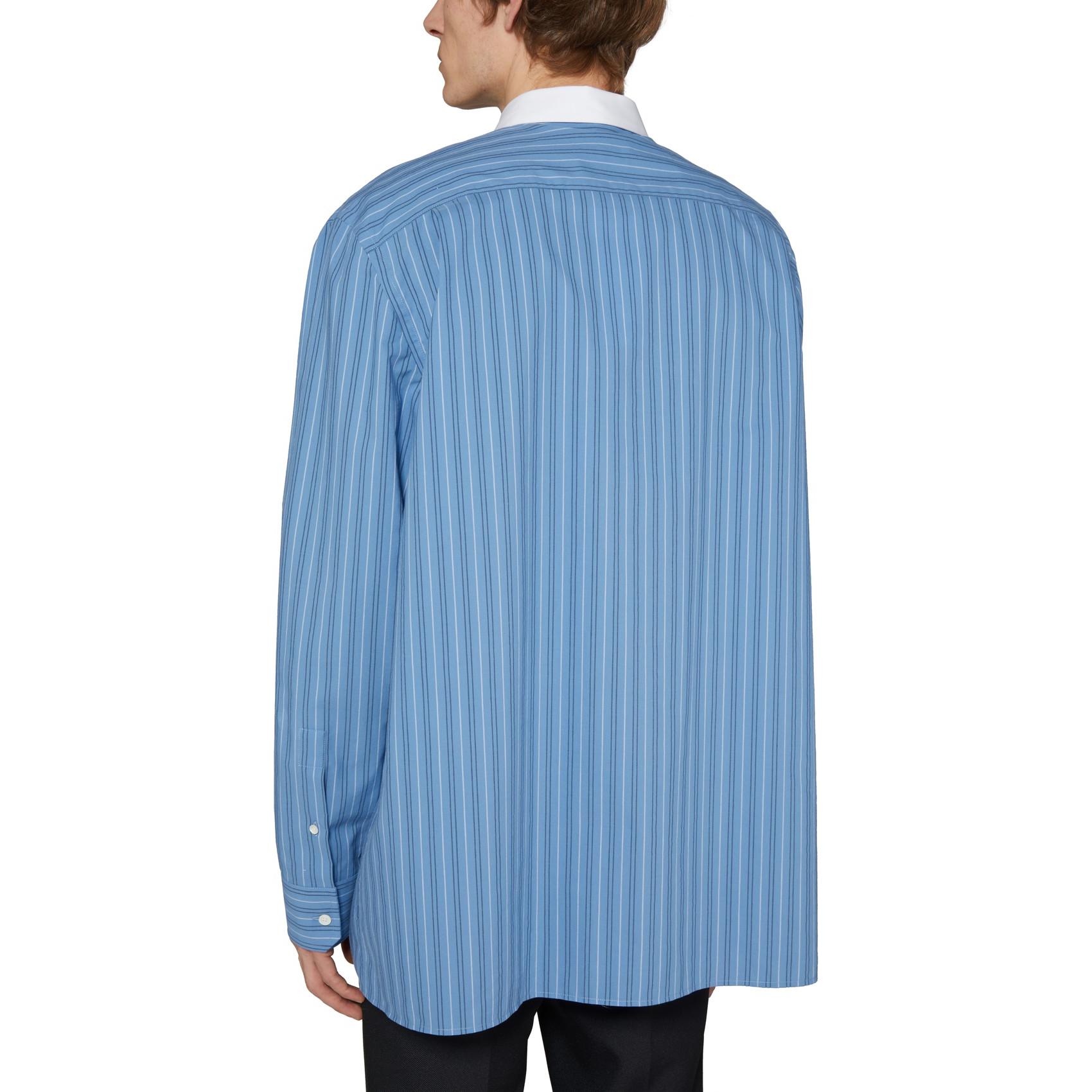 Details for LOEWE 條紋鈕扣襯衫 淺藍 長袖 翻領款式 H526Y05X26-5900
