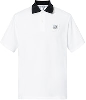 LOEWE White Short Sleeve Polo Shirt Solid Color Polo Top H526Y26J072100 LOEWE White Short Sleeve Polo Shirt Solid Color Polo Top H526Y26J072100