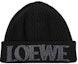 Order LOEWE Wool Beanie with Logo Accent in Black. F540257X23
