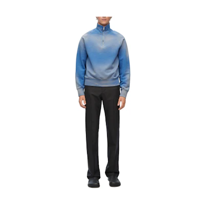 LOEWE All-Over Print High-Neck Long-Sleeve Sweatshirt Blue Mens H526Y24X29-8438