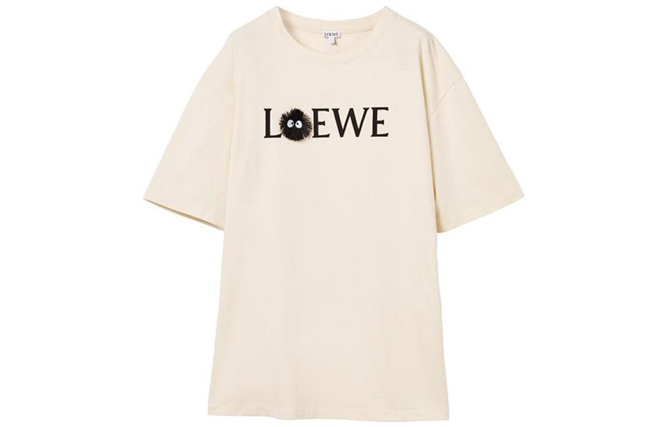 LOEWE Alphabet Print Cotton Rabbit T-Shirt Men’s Beige. H848341X01-2370 圖 2