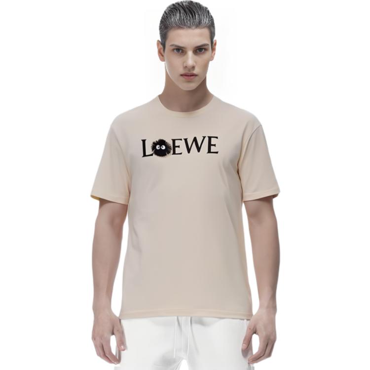 LOEWE Alphabet Print Cotton Rabbit T-Shirt Men’s Beige. H848341X01-2370 圖 10