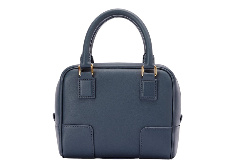 Order Tas Tangan Persegi LOEWE Amazona 16 Biru Onyx