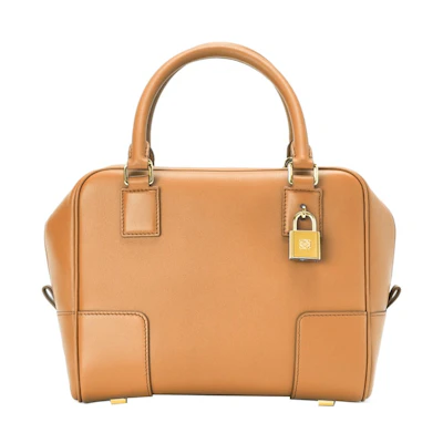 LOEWE Amazona 19 Square Bag in Nappa Calfskin Warm Desert