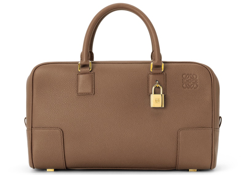 LOEWE Amazona 28 Bag in Soft Grained Calfskin Cacao