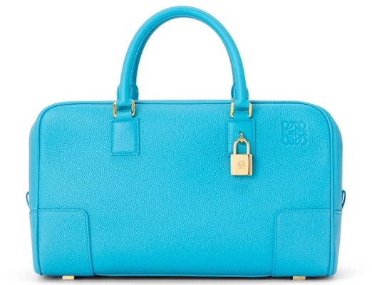 Beg Tangan LOEWE Amazona 28 Kulit Lembu Warna Biru Cyan lembut Buy Beg Tangan LOEWE Amazona 28 Kulit Lembu Warna Biru Cyan lembut