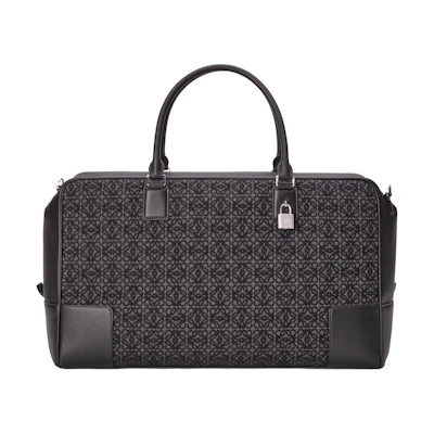 LOEWE Amazona 44 Bag in Anagram Jacquard Anthracite/Black