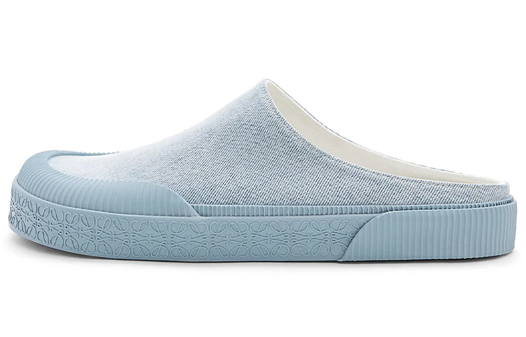 LOEWE Anagram 'Blue Thick-Soled Slide'