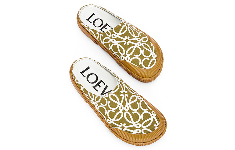 LOEWE Anagram 'Green Flat Mule' 圖 4