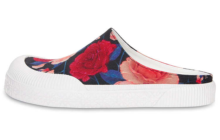 LOEWE Anagram 'Red Espadrille Slide' M616282X30-7209