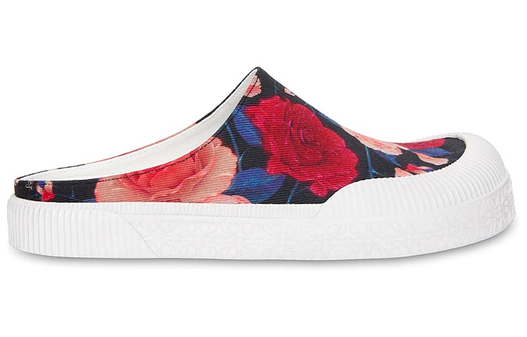 Order LOEWE Anagram 'Espadrille Slide Merah' M616282X30-7209